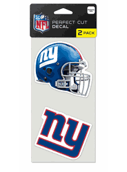 New York Giants Set of 2 Die Cut Decals