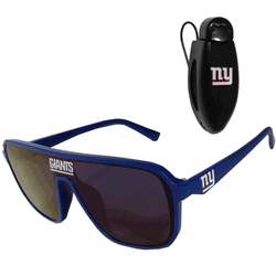 New York Giants Shield Sunglasses with Visor Clip