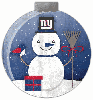 New York Giants Snowglobe 12in Wall Art