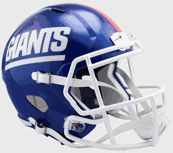 New York Giants Speed Replica Full Size Football Helmet Color Rush ...