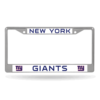 New York Giants Standard Chrome Frame with Plastic Inserts 12