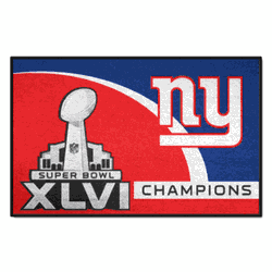 New York Giants Starter Mat Accent Rug - 19in. x 30in., 2012 Super Bowl XLVI Champions