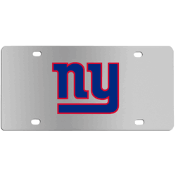 New York Giants Steel License Plate Wall Plaque