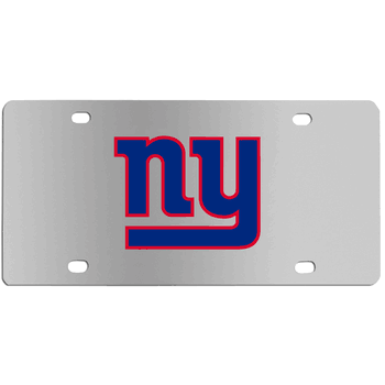 New York Giants Steel License Plate Wall Plaque