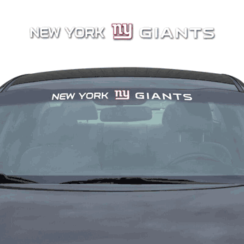 New York Giants Sun Stripe Windshield Decal 3.25 in. x 34 in.