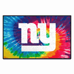New York Giants Tie Dye Starter Mat Accent Rug - 19in. x 30in.