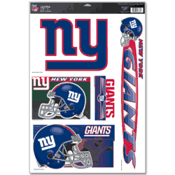 New York Giants Ultra Decal 11in x 17in Multi Logo