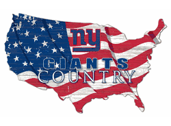 New York Giants USA Shape Flag Cutout