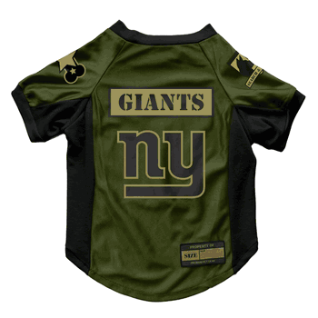 New York Giants Valor Pet Stretch Jersey - Small