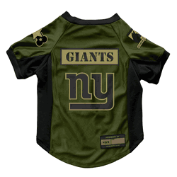 New York Giants Valor Pet Stretch Jersey - XS