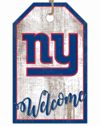 New York Giants Welcome Team Tag 11x19 Sign