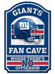New York Giants Wood Sign - 11"x17" Fan Cave Design