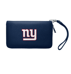 New York Giants Zip Organizer Wallet Pebble Navy