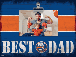 New York Islanders 10" x 8" Best Dad with Stripe Clip Frame