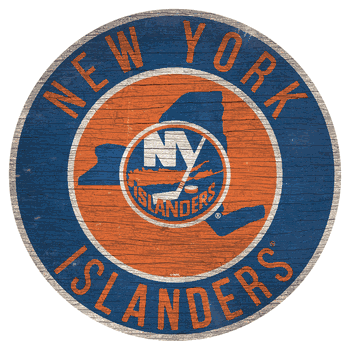 New York Islanders 12in. Circle w/State Sign