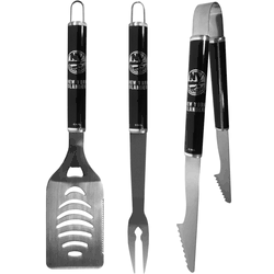 New York Islanders 3 pc Steel BBQ Set in Black