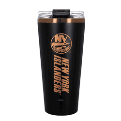 New York Islanders 32oz Black and Copper Big Slim with Straw