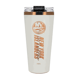 New York Islanders 32oz Crme and Copper Big Slim Tumbler with Straw