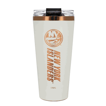 New York Islanders 32oz Crme and Copper Big Slim Tumbler with Straw