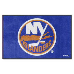New York Islanders 4X6 High-Traffic Mat with Durable Rubber Backing - Landscape Orientation