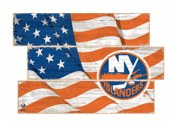 New York Islanders American Flag 3 Plank
