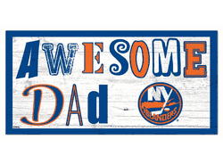 New York Islanders Awesome Dad 6x12 Sign