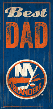 New York Islanders Best Dad 6x12 Sign