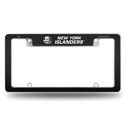 New York Islanders Black 12" x 6" Chrome All Over Automotive License Plate Frame