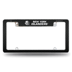 New York Islanders Black 12" x 6" Chrome All Over Automotive License Plate Frame for Car/Truck/SUV