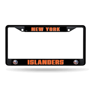 New York Islanders Standard Black Chrome Frame with Plastic Inserts 12