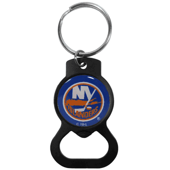 New York Islanders Bottle Opener Key Chain, Black