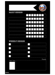 New York Islanders Chore Chalk Board 11x19 Sign