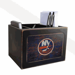 New York Islanders Distressed Desktop Organizer w/Team Color