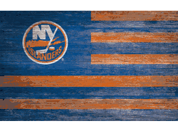 New York Islanders Distressed Flag 11x19