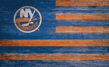 New York Islanders Distressed Flag 11x19