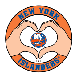 New York Islanders Heart Hands Decal
