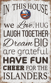 New York Islanders In This House 11x19 Sign