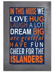 New York Islanders In This House 11x19 Sign