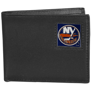 New York Islanders Leather Bi-fold Wallet Packaged in Gift Box