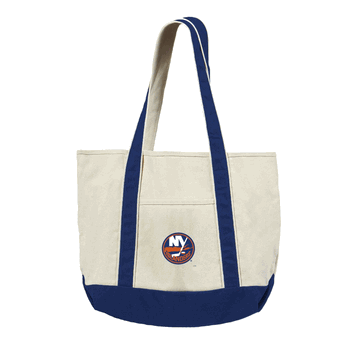 New York Islanders NHL Canvas Tote with Colored Strap