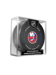 New York Islanders NHL Hockey Official Game Puck IN CUBE