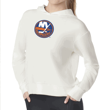 New York Islanders NHL Kadi Waffle Hoodie Coconut Cream Large