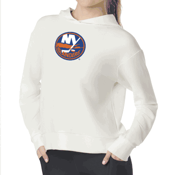 New York Islanders NHL Kadi Waffle Hoodie Coconut Cream XL