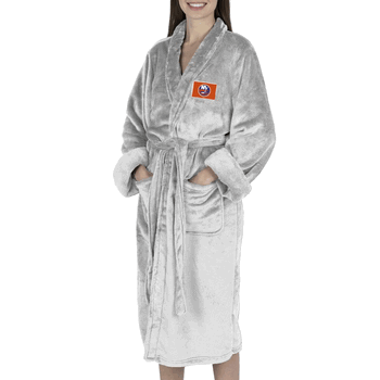 New York Islanders NHL White Snipe S/M Silk Touch Robe 23X41 Inches