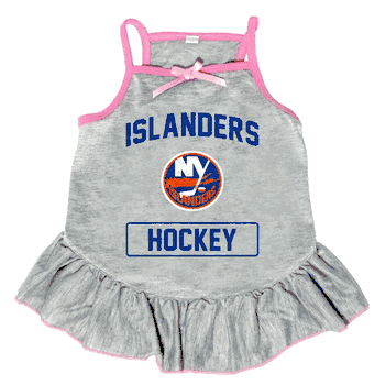 New York Islanders Pet Dress Grey Type XLarge