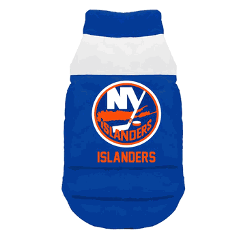 New York Islanders Pet Parka Puff Vest XL