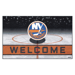 New York Islanders Rubber Door Mat - 18in. x 30in.
