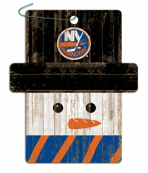 New York Islanders Snowman Ornament