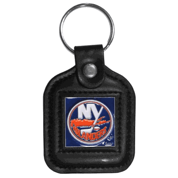 New York Islanders Square Leatherette Key Chain