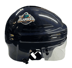 New York Islanders T/B SportStar NHL Hockey Player Mini Helmet - Navy